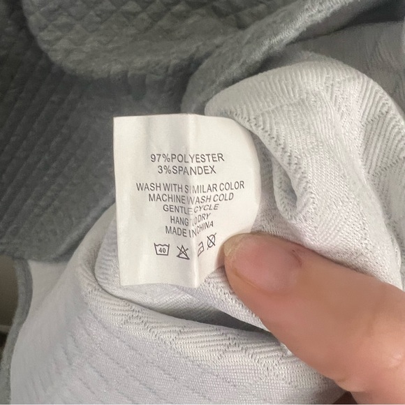 Zyia Active Men's Red Cayon Quilted Pullover Sweatshirt Navy Gray Size Large - Picture 3 of 8